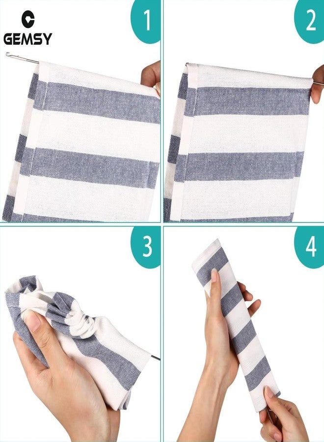 GEMSY مجموعة إبر خطافية من Gemsy للخياطة، خطاف لقلب الحلقات - أدوات مثالية للتطريز، والعقد، وأنابيب الشرائط المائلة - مصنوعة من الفولاذ المقاوم للصدأ - مثالية لعمل حلقات الأزرار، والزخارف، وإغلاقات الضفدع - حسّن مشاريع الخياطة الخاصة بك - Image 2